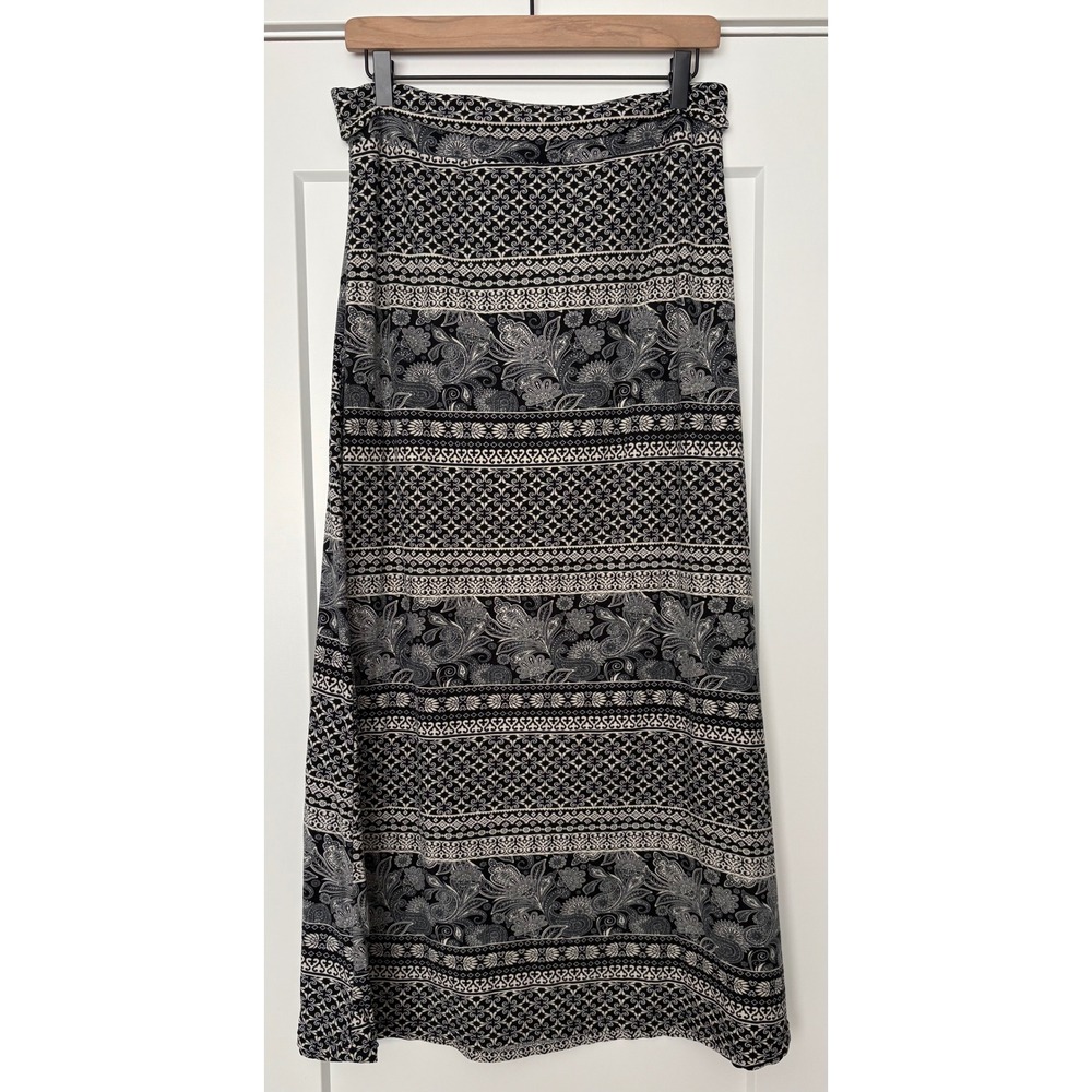 Rue21 90's Grunge Y2K Whimsigoth ‎ Folk Indie Paisley Print Maxi Skirt L Boho